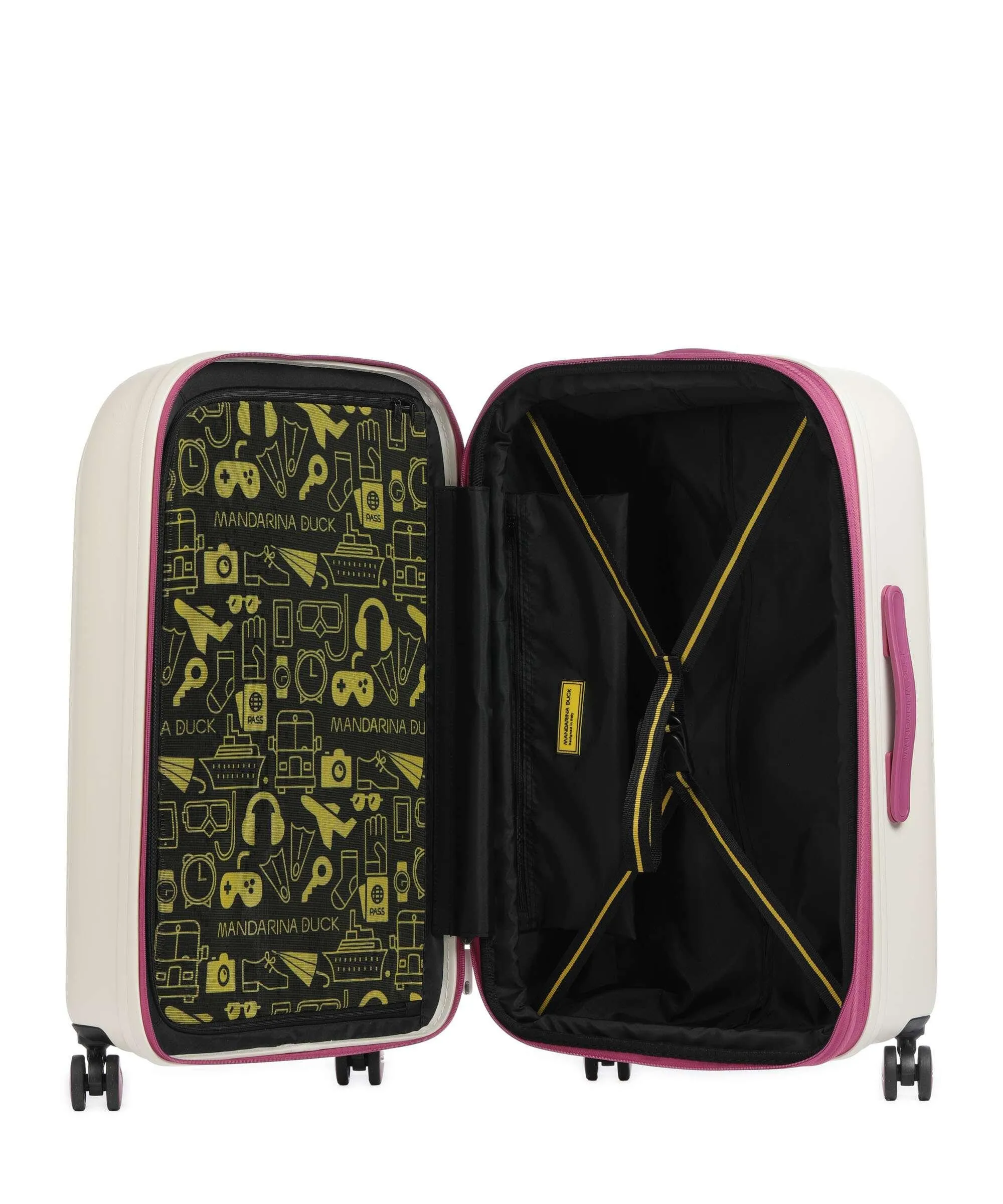  Mandarina Duck Logoduck+ Valigia trolley (4 ruote) avorio 69 cm  